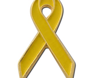 Yellow Ribbon Lapel Pin