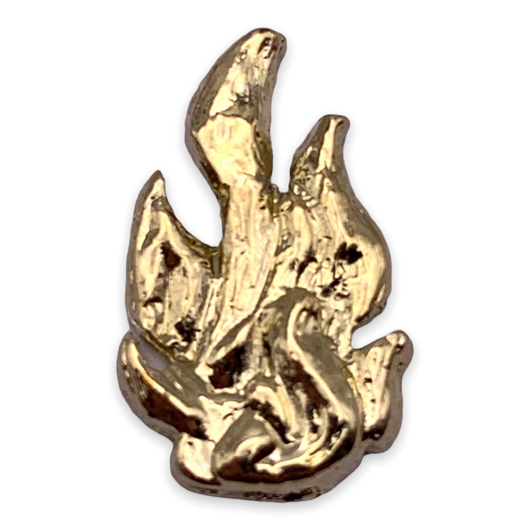 Flame Lapel Pin - Etsy