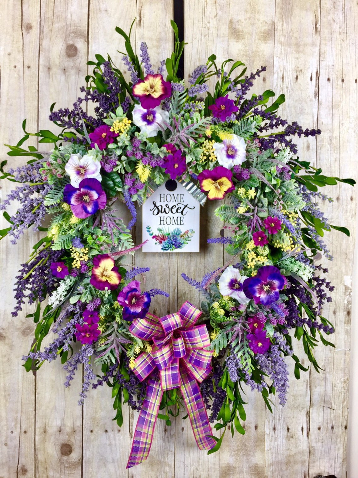 Spring wreath for Front Door Summer Door Wreath Extra Large Etsy