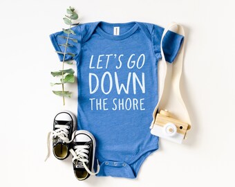 Down the Shore Baby Outfit | New Jersey Shore Baby Bodysuit | Baby Beach Outfit Down the Shore | Ocean City NJ | Avalon NJ | Wildwood Beach