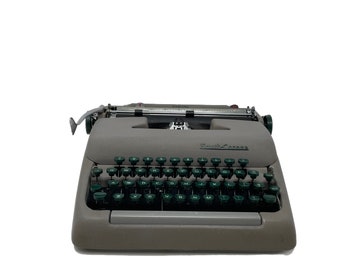 1955 Blue Smith Corona Typewriter Silent Super Professionally Serviced Blue Typewriter Working Typewriter Gifts for Writers