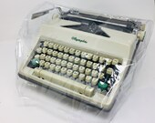 Portable Typewriter Dust Cover Clear Plastic With Box