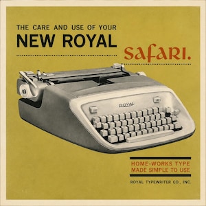 Royal Safari Typewriter - Etsy