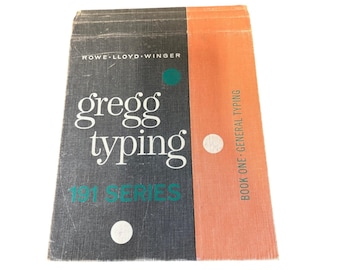 Vintage 1962 Gregg Typing 191 Series Book One General Typing McGraw-Hill