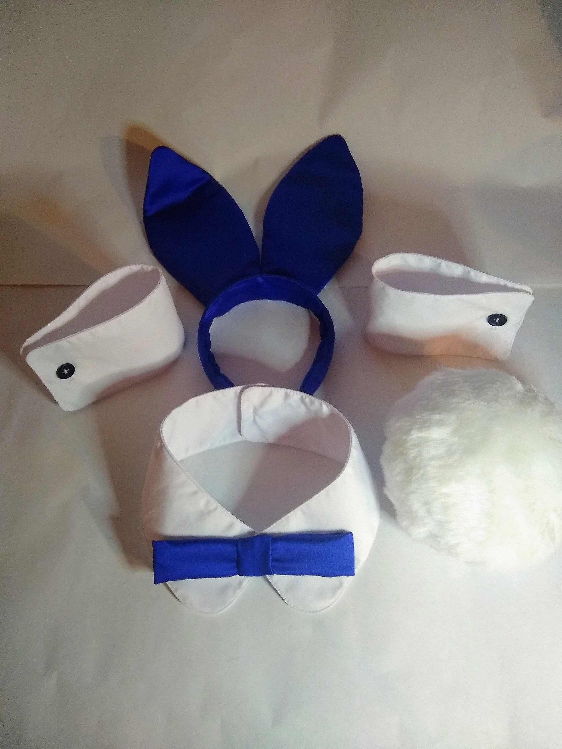 Playboy Bunny Collar and Cuffs Tail and Ears Bunny Costume Etsy
