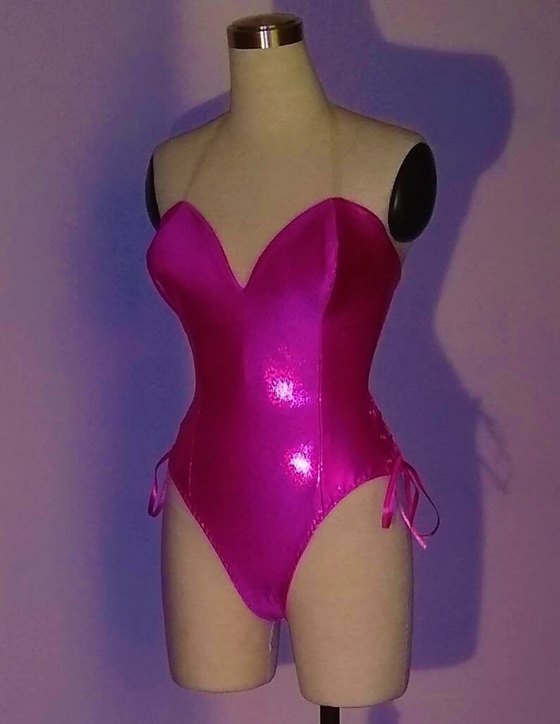 Playboy Bunny Suit Custom Bodysuit Stretch Bunny Suit Costume Etsy