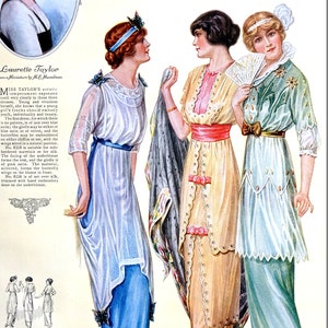 Laurette Taylor Fashions 1914 Young Girls DANCING DRESS Famous - Etsy