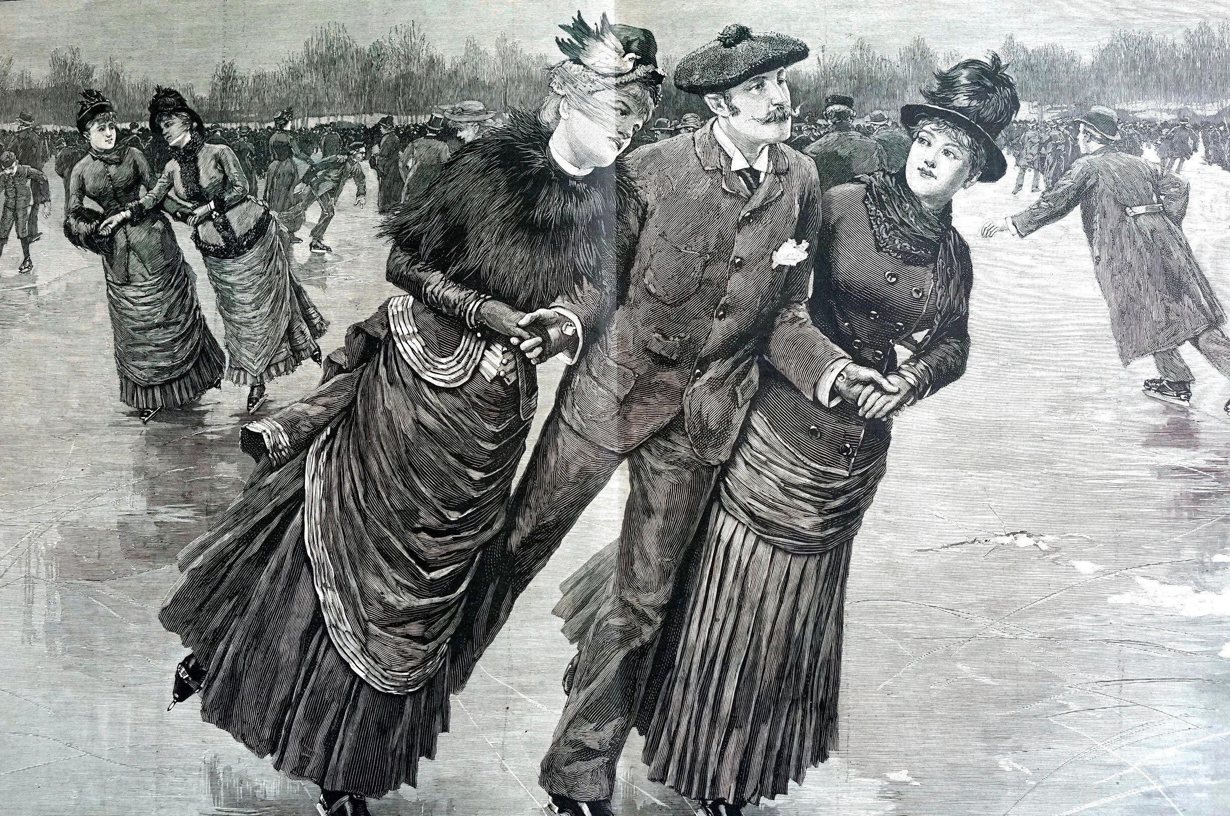 Victorians Patinaje sobre hielo 1886 en el ICE VICTORIAN Etsy