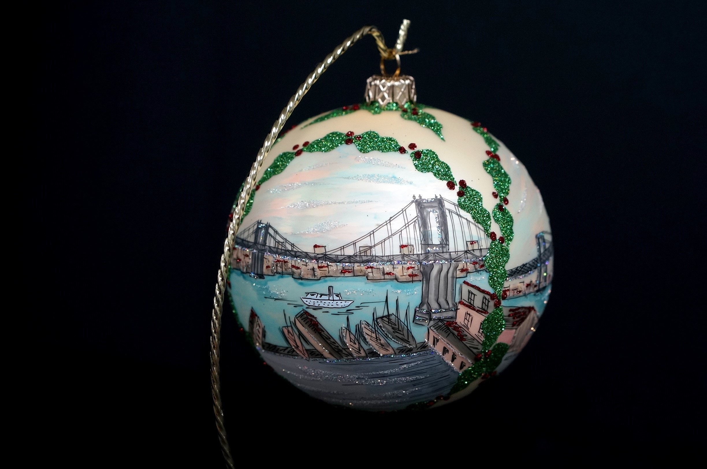 Brooklyn Bridge Christmas Ornament 