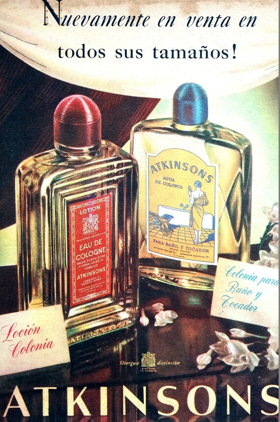 Spanish Perfume Advertising 1945 ATKINSONS Cologne LOCION Etsy