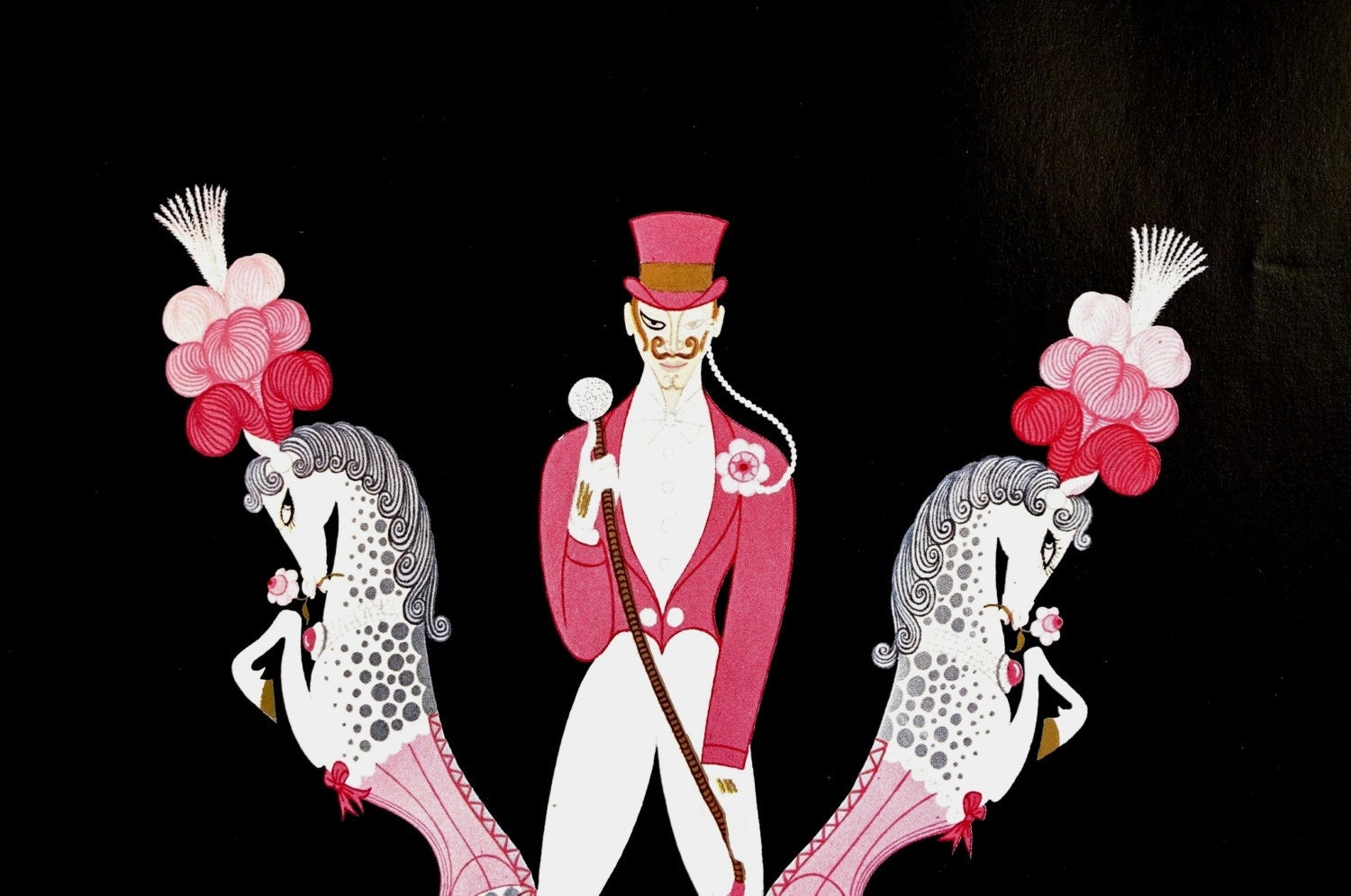 エルテ（Erte）の「アルファベットシリーズ」の「Letter W」※証明書あり エルテ（Erte）の「アルファベットシリーズ」の「Letter W