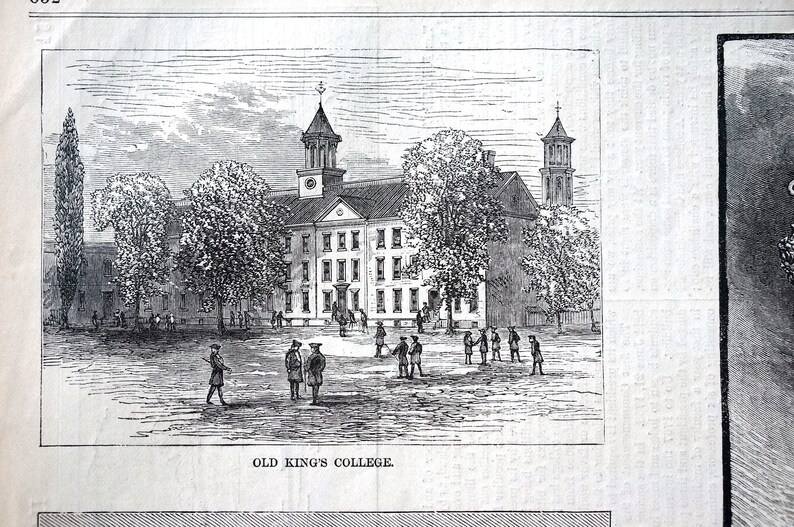 Columbia Kings College University 1878 BOAT HOUSE HENLEY Course Eldridge Ridabock Sage Edson Goodwin Antique Engraving Print Ready to Frame