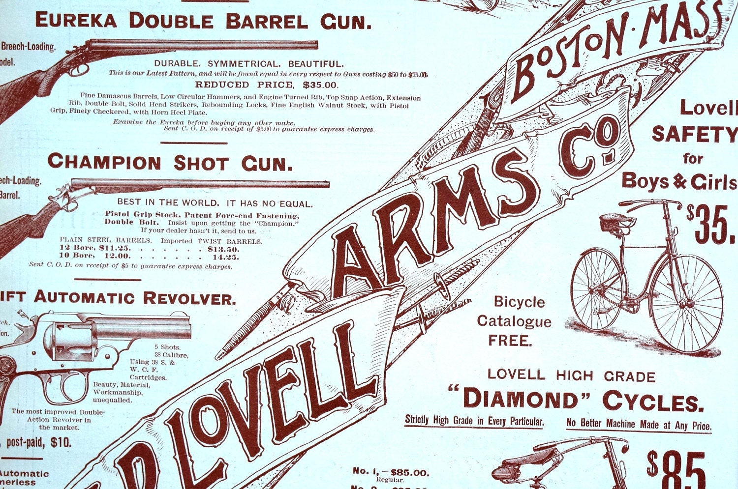 John P Lovell Arms Company Boston 1891 AUTOMATIC REVOLVER Etsy