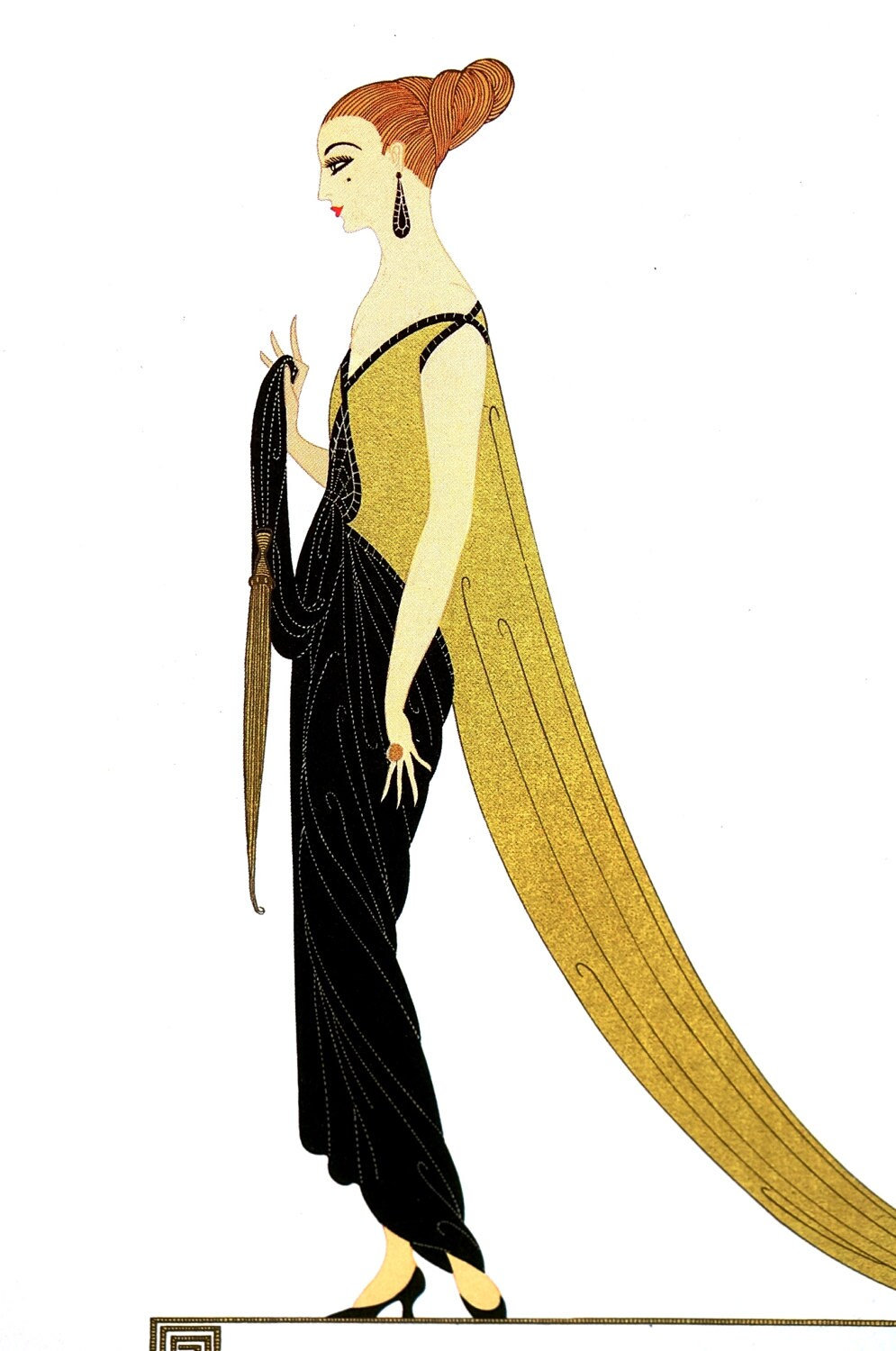 erte dress designs Flower Petal Gown, 1990 by Ert - Romain de Tirtoff