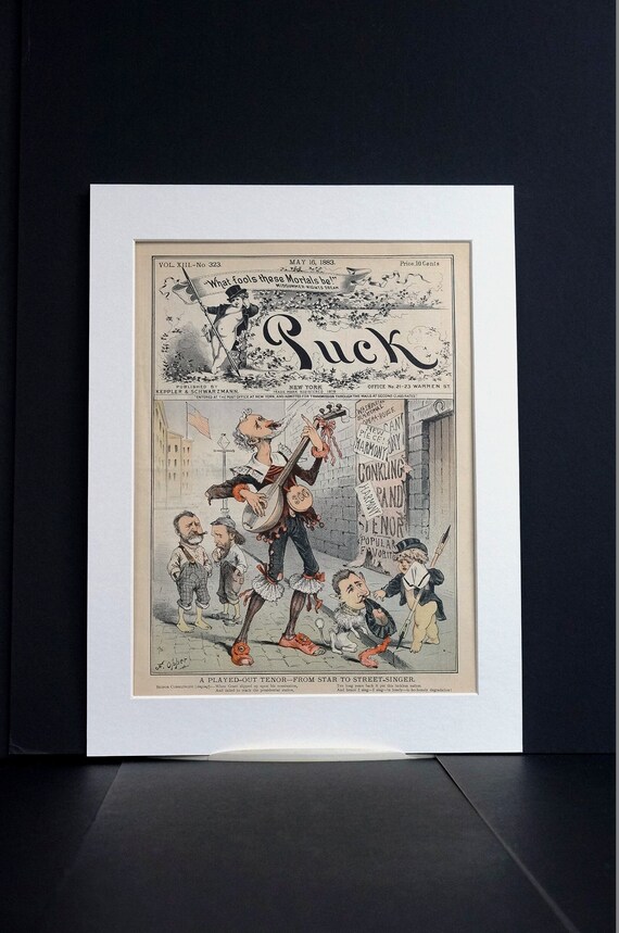 Roscoe Conkling Street Musician 1883 Washington SENATE OPERA HOUSE