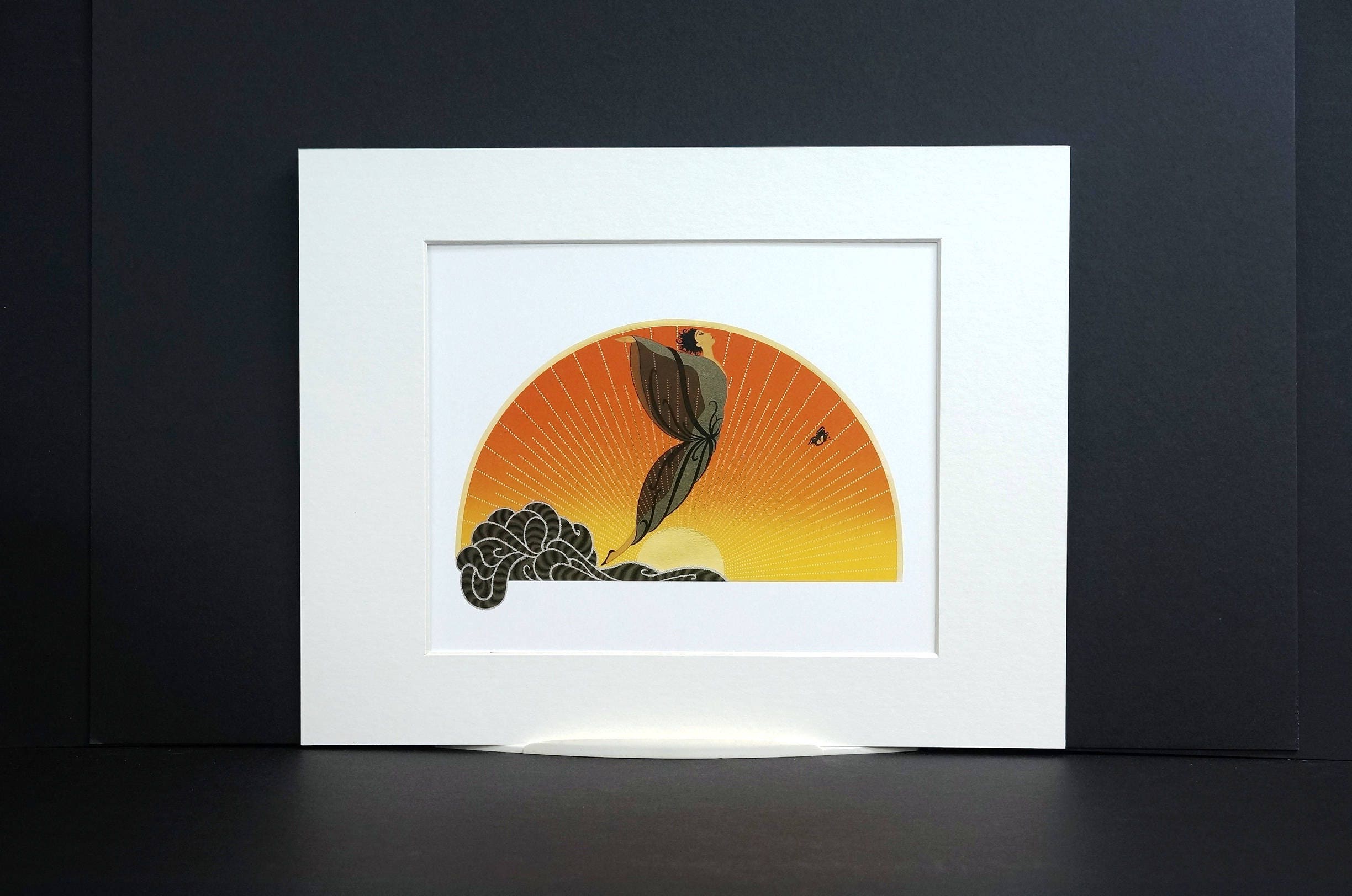 Erte 【Sunrise 】1992  lithograph60限定 ERTE 