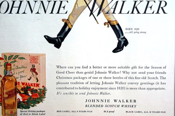 ヴィンテージ　Johnnie Walker 壁掛け　置物 ヴィンテージJohnnie Walker 壁掛け置物