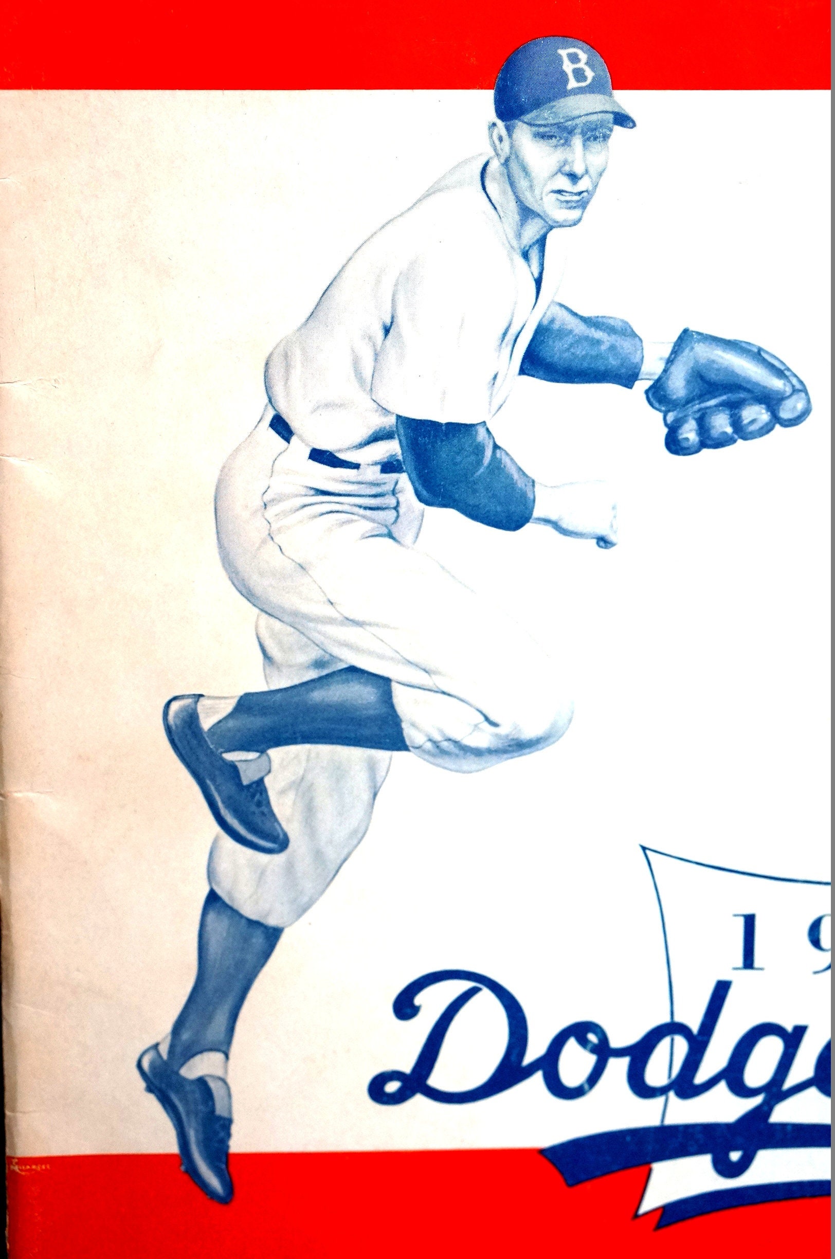 1950 Brooklyn Dodgers Yearbook JACKIE ROBINSON MVP Year Book 