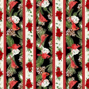Yd Cardinal Narrow Stripe for Wilmington Prints - sold by the YARD 031