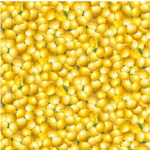 Yd Packed Lemons Lemon - Limoncello Collection for Timeless Treasures - sold by the YARD 044