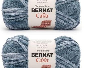 All Colors 2-Pack Bernat Casa Yarn Discontinued: Fur, Velvet, Chenille, Boucle Textures