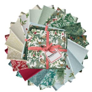 A Winter&#39;s Day 18-piece Fat Quarter Collection by Jackie Robinson for Benartex