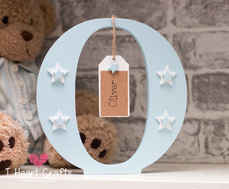 Nursery Decor Freestanding Letter Baby Boy Gift New Baby Etsy