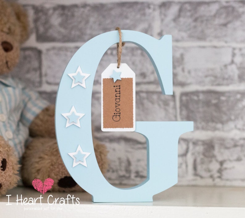 Nursery Decor Freestanding Letter Baby Boy Gift New Baby Etsy UK