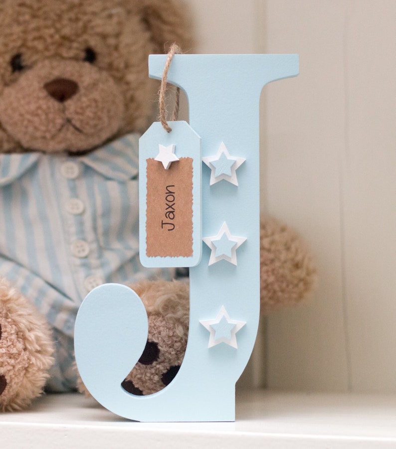 Nursery Decor Freestanding Letter Baby Boy Gift New Baby Etsy