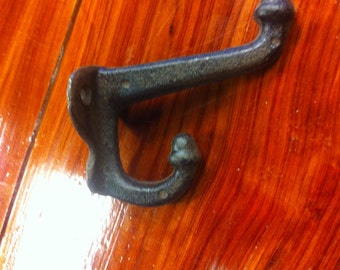 Cast Iron double hook for crafting decorating organizing