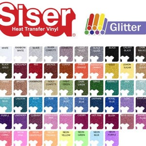 HTV Glitter Siser Craft Vinyl LOCAL PICKUP