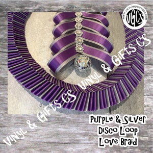 Homecoming Mum Pre-made Fancy Ribbons - Disco Ball & Loop Ribbon FREE ...