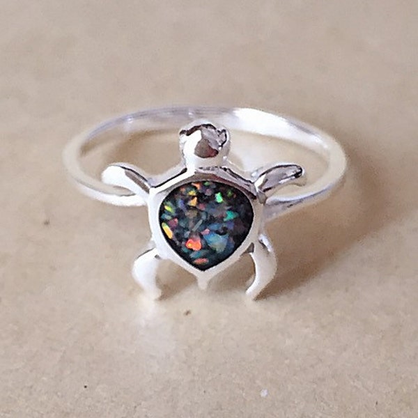 Opal Rings,Turtle Opal Silver Ring,Agate ring,Gemstone Ring,Opal,Jewelry,Silver Ring,Stone,Gift idea,Birthstone ring,Stone ring,Opal jewelry