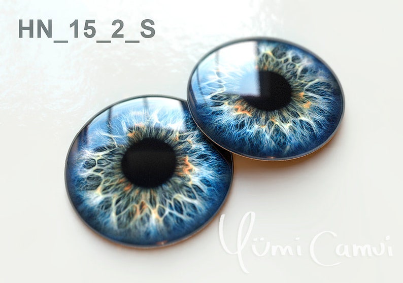 METALLIC option Custom Glass perfect fit eyechips by Yumi Camui Blythe Eye chips