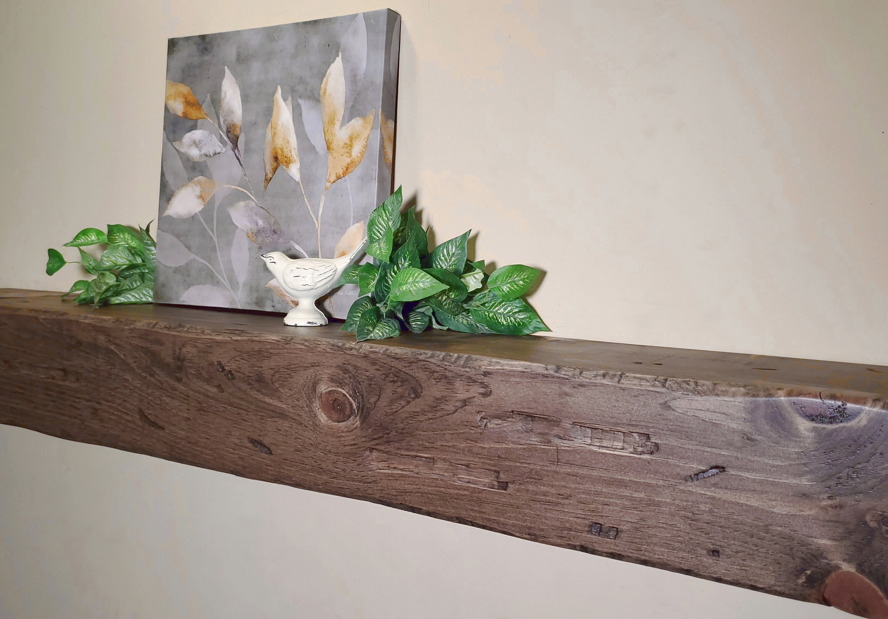 Faux Rustic Beam Distressed Mantel Fireplace Mantel - Etsy Canada