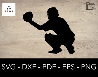 Download Baseball Catcher Svg Etsy