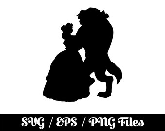 Beauty And The Beast Rose Svg Etsy