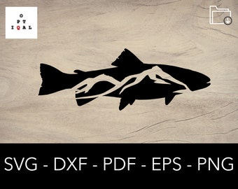 Download Trout Svg Dxf Png Etsy