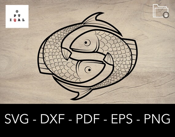 Download Two Fish Svg Fishing Svg Pisces Svg Vector Shape Sticker Etsy