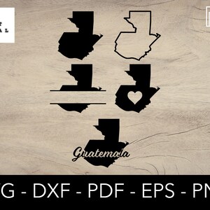 Guatemala Svg Bundle, Guatemala carte Svg, Guatemala forme Svg, Amérique latine Svg, Latino, Cricut, Clipart, Shirt Design