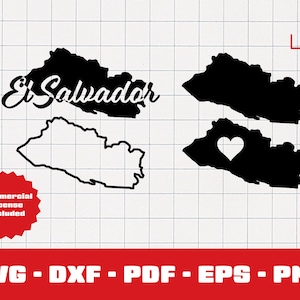 Salwador Svg, Kraj Svg, Mapa Salwadoru Svg, Pakiet Svg, Łaciński Svg, Łaciński Svg, Cricut, Salwadorski Clipart, Png