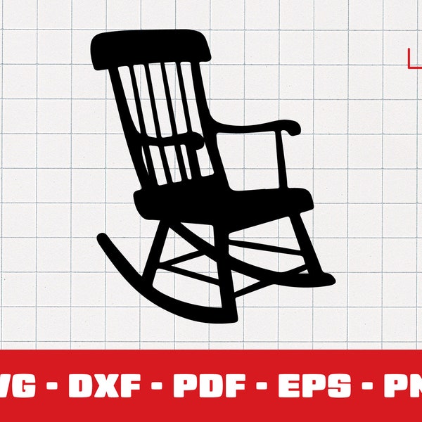 Rocking Chair Decal Etsy