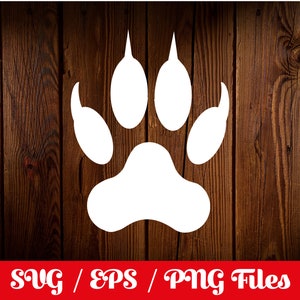 Wolf SVG - Wolf Pfote SVG - Hund Pfote SVG - Wolf Clipart - Wolf Cricut - Wolf Sihouette - Wolf Pfote Design