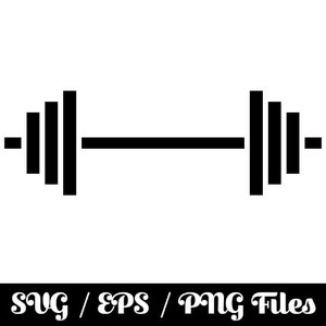 Barbell SVG - Gym File - Dumbbell Logo - Weights Mom Vector - Kettlebell Cricut - fitness Silhouette -  Shirt Design