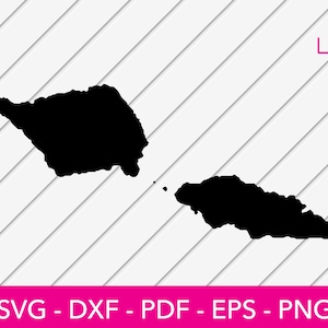 Samoa Svg, Samoa Mappa Svg, Polinesiano Svg, Isola Svg, Islander Png, Clipart tribale, Cricut, Decalcomania logo, Design camicia