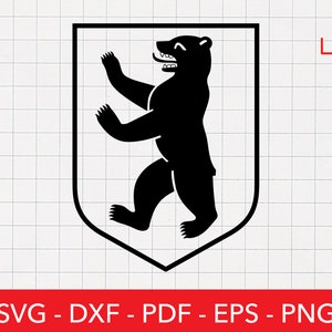 Berlin City Seal Svg, Germany Clipart, Png, Cricut File, Logo, Europe, Country, Crest, Symbol, Shirt Design, German