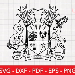 モーリシャス SVG、モーリシャス国旗 SVG、モーリシャス国章 PNG、ポートルイス紋章、バッジ、エンブレム、クリップアート、クリカット、インド洋