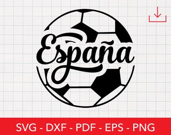 España Svg, Soccer Png, Spain Sticker, Madrid, Logo, Football, Sport, Spanish Clipart, Cricut, Europe, Shirt Design