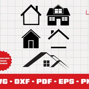 House Svg Bundle, House Svg, Real Estate Svg, Home Svg, House Outline Png, House Frame Svg, Realtor Svg, eps, dxf, pdf