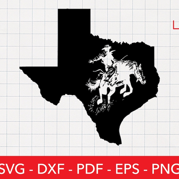 Texas Map Shape Svg - Etsy